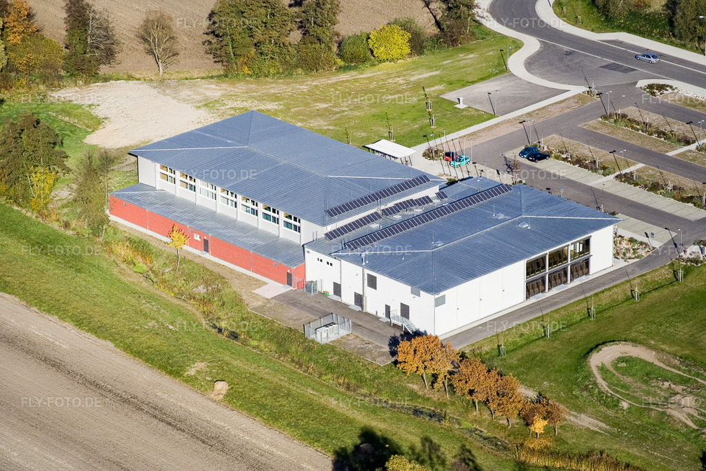 Luftbild: Bienwaldhalle Kandel in Kandel im Bundesland Rheinland-Pfalz in Deutschland. Foto: IMG_8779.jpg vom 05.11.2007 durch Werner Riehm/FLY-FOTO.de