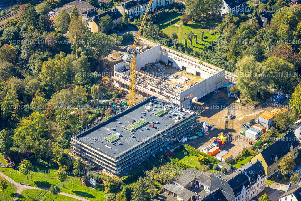 Witten241000062 | Luftbild, Baustelle für neues Bildungsquartier im Park der Generationen, Westfeldstraße, Annen, Witten, Ruhrgebiet, Nordrhein-Westfalen, Deutschland