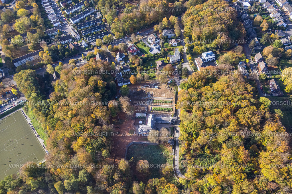 Hagen221016728 | Luftbild, Hohenhof - Jugendstil-Villa des Osthaus-Museums, Herbstwald, Emst, Hagen, Ruhrgebiet, Nordrhein-Westfalen, Deutschland
