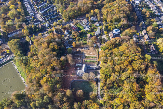 Hagen221016728 | Luftbild, Hohenhof - Jugendstil-Villa des Osthaus-Museums, Herbstwald, Emst, Hagen, Ruhrgebiet, Nordrhein-Westfalen, Deutschland
