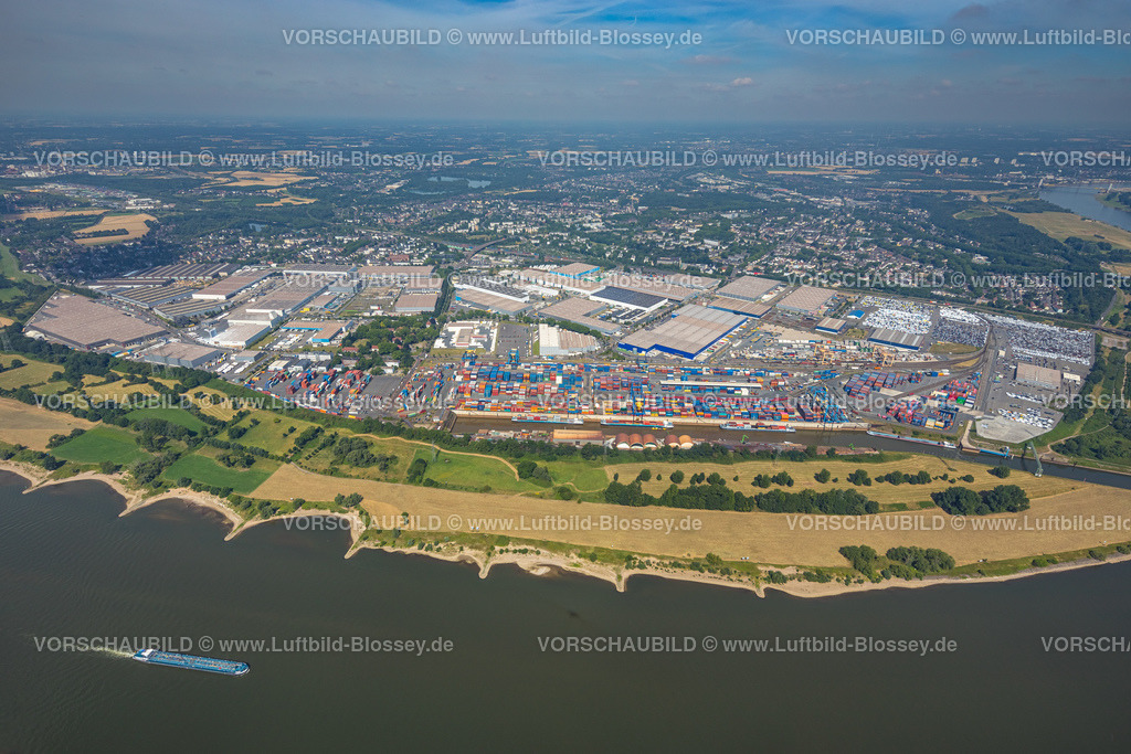 Duisburg220701586 | Luftbild, logport I, Containerhafen, Duisburg Hafen D3T Duisburg Trimodal Terminal, AutomobilLogistik, Friemersheim, Duisburg, Ruhrgebiet, Nordrhein-Westfalen, Deutschland 