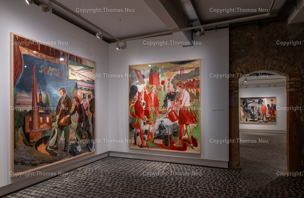 46_Neo_Rauch_Museum_Bensheim | 6.7.2024, bbe, Museum Bensheim, Ausstellung Neo Rauch "im Papiergrund", ,, Bild: Thomas Neu