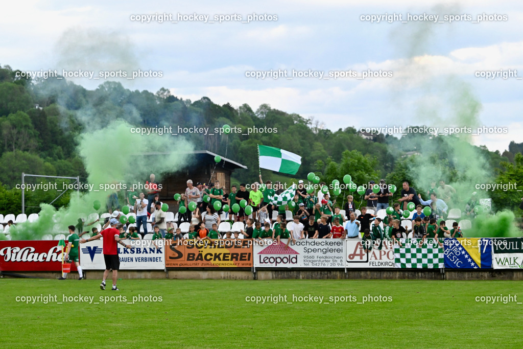 SV Feldkirchen vs. ATSV Wolfsberg 26.5.2023 | SV Feldkirchen Fans, Luftballon Aktion, Bengalen