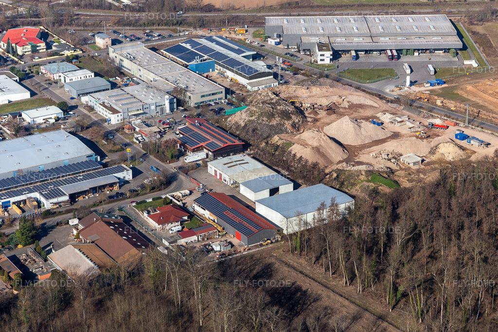 Industriegebiet Große Ahlmühle: Eichenlaub Logistic, CarDoc, SERO | Luftbild: Industriegebiet Große Ahlmühle: Eichenlaub Logistic, CarDoc, SERO in Rohrbach im Bundesland Rheinland-Pfalz in Deutschland. Foto: IMG_125791.jpg vom 02.03.2021 durch ©2025 Werner Riehm fly-foto.de/copyright - Realisiert mit Pictrs.com