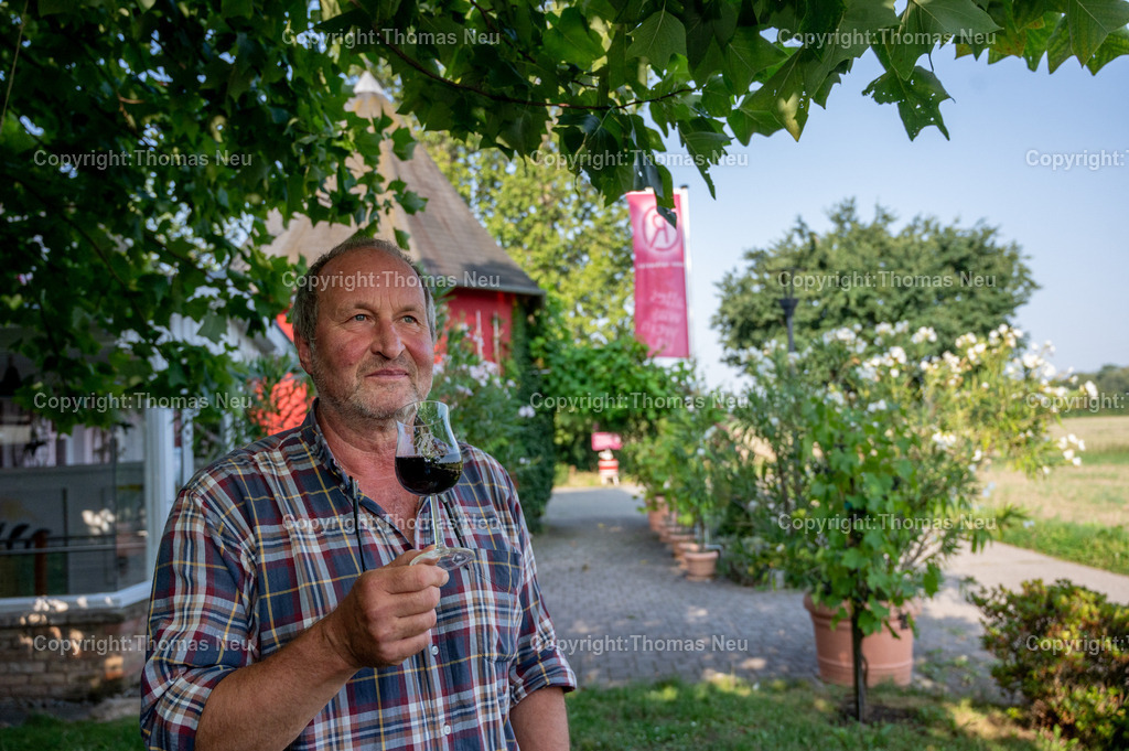 Weingut_Rothweiler_DSC_3735 | Bensheim, Winzer Hanno Rothweiler vor seinem Weingut, Bild: Thomas Neu