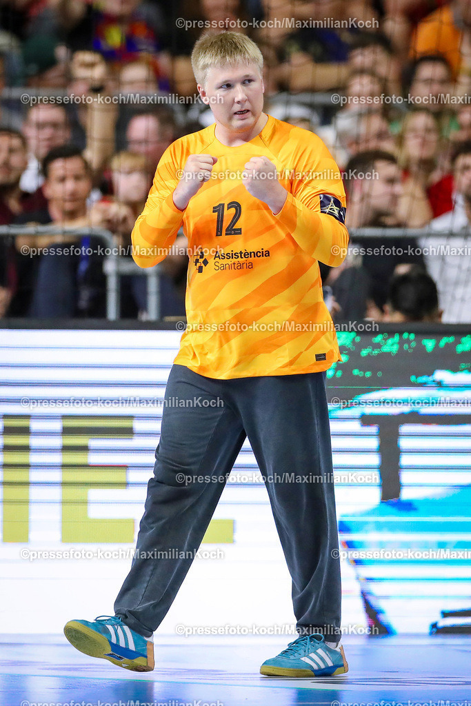 KoeEHF08062402105 | 08.06.2024, Köln, Handball, TruckScout24 EHF FINAL4, Machineseeker Champions League Men, Lanxess-Arena, Halbfinale, THW Kiel - FC Barcelona: Torhüter Emil Nielsen (FC Barcelona)