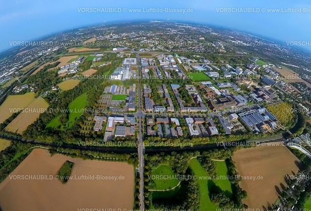Dortmund231090040TechnologieZentrum | Luftbild, TU Technische Universität Dortmund, Technologiezentrum, Erdkugel, Fisheye Aufnahme, Fischaugen Aufnahme, 360 Grad Aufnahme, tiny world, Eichlinghofen, Dortmund, Ruhrgebiet, Nordrhein-Westfalen, Deutschland
