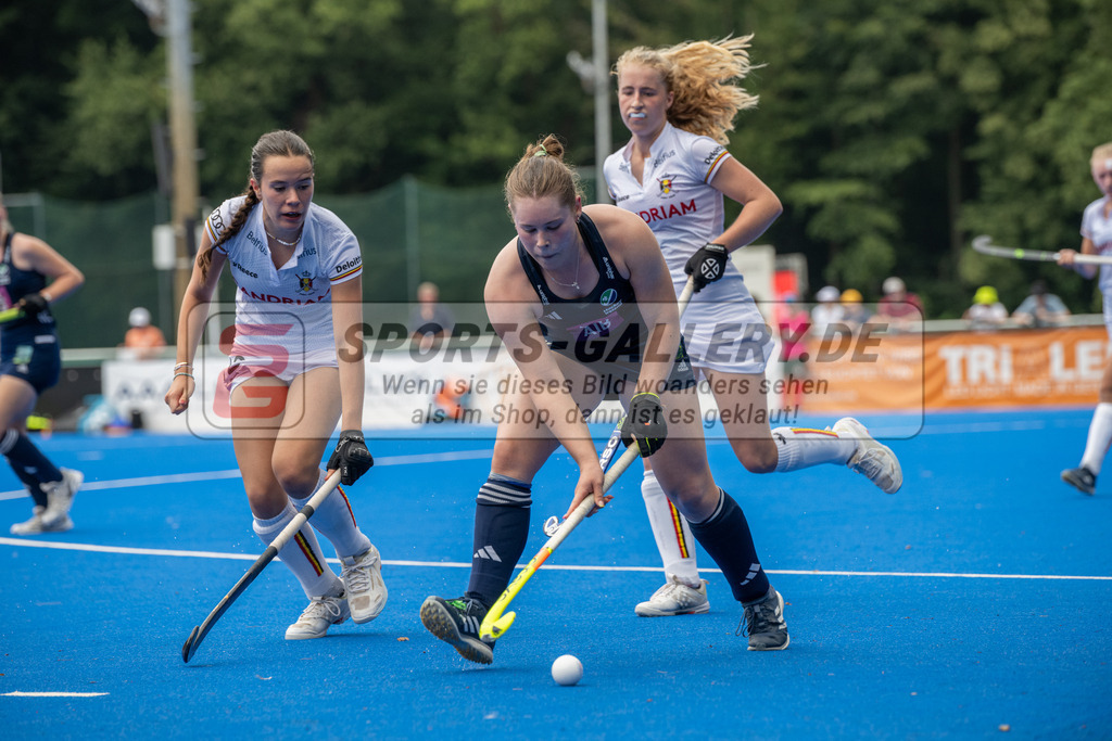 SFE_20230709_0063 | EuroHockey EM U18 Girls Belgium vs Ireland am 09.07.2023 in Krefeld (Gerd-Wellen-Hockeyanlage), Photo: Stephan Fehrmann 2023 (Sports-Gallery)