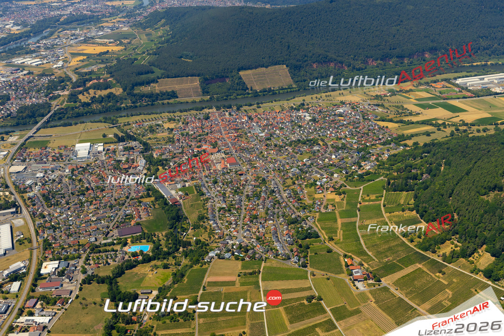 Das Luftbild zeigt :  Bürgstadt - Die Luftaufnahme wurde 2023 vom UL-Flugzeug aus erstellt ( keine Drohne ) - Hochauflösende Luftaufnahme - Für grossformatige Ausdrucke geeignet. Die Geschenkidee !Mit Lizenz und Bildrechte bestellbar