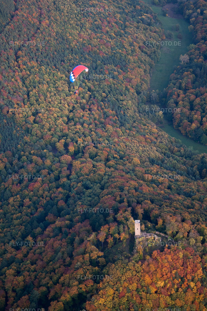 Luftbild: Burgruine Scharfenberg, genannt 