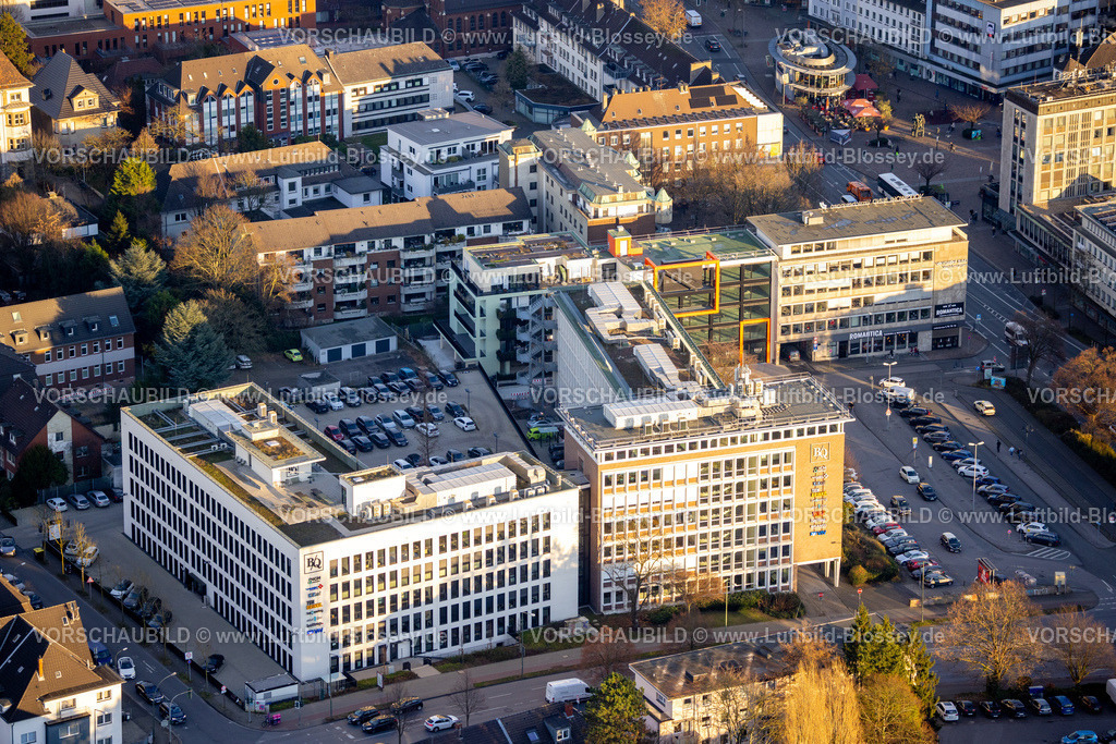 Bottrop251204373 | Luftbild, Innenstadtansicht RAG Gebäude am Gleiwitzer Platz und Osterfeldstraße, Altstadt, Bottrop, Ruhrgebiet, Nordrhein-Westfalen, Deutschland