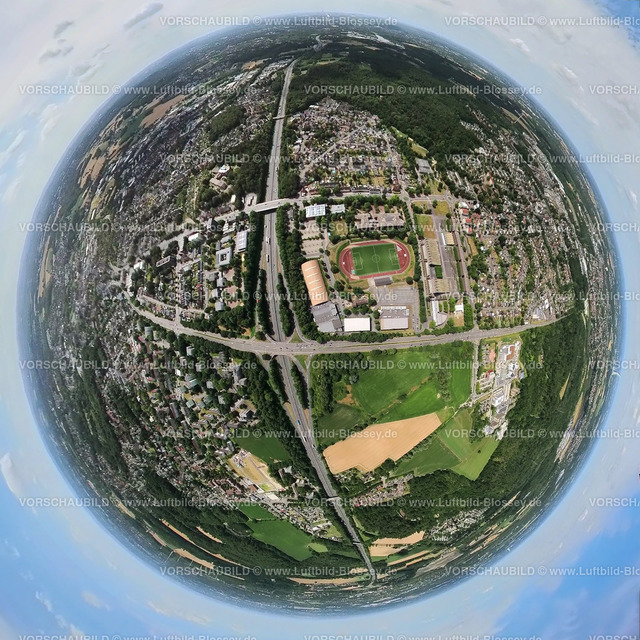 Castrop-Rauxel20220714_3A42Rathaus | Luftbild, Autobahn A42 und Bundesstraße B235, Anschlussstelle Castrop-Rauxel, Rauxel, Castrop-Rauxel, Ruhrgebiet, Nordrhein-Westfalen, Deutschland 