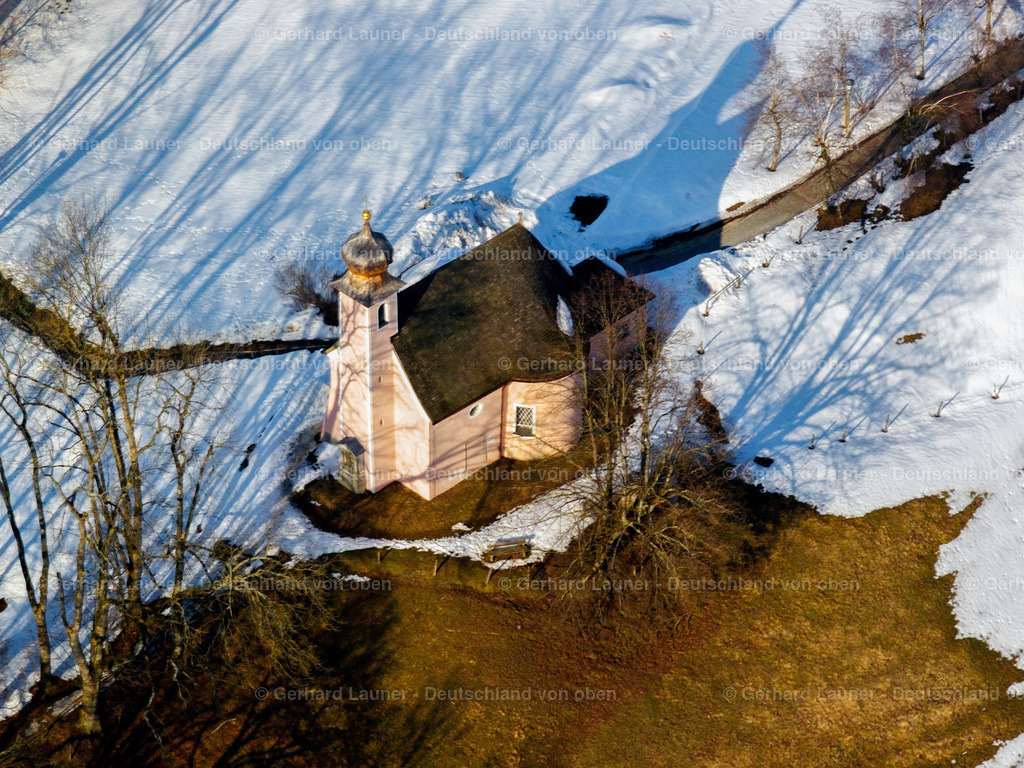 26B0437 | Sankt Joseph Kapelle von Sparz, Traunstein Winteraufnahme