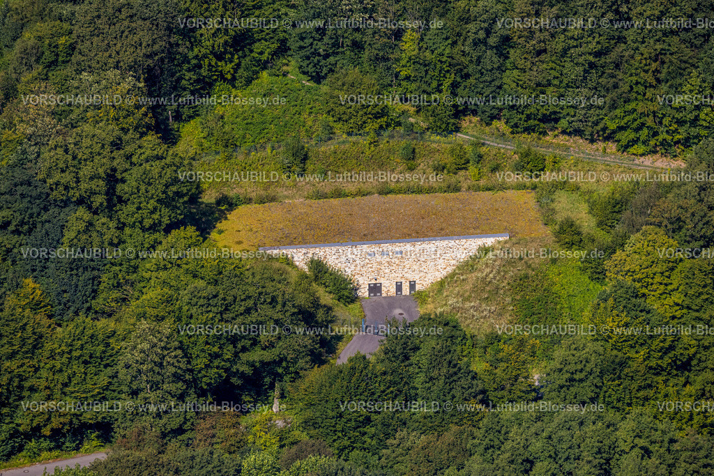 Ennepetal240814843 | Luftbild, Trinkwasserhochbehälter am Talsperrenweg, Waldgebiet, Voerde, Ennepetal, Ruhrgebiet, Nordrhein-Westfalen, Deutschland