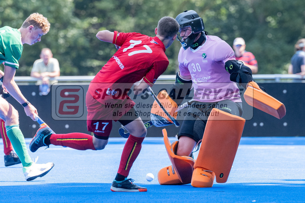 SFE_20230709_0091 | EuroHockey EM U18 Boys Belgium vs Ireland am 09.07.2023 in Krefeld (Gerd-Wellen-Hockeyanlage), Photo: Stephan Fehrmann 2023 (Sports-Gallery)