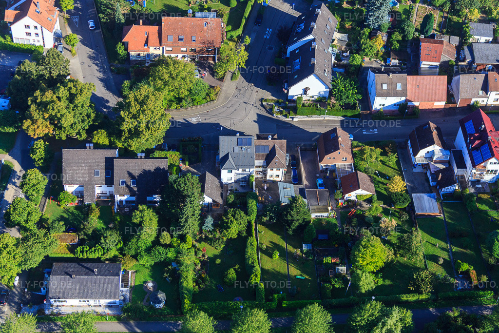 Luftbild: Neuer Weg im Ortsteil Hohenwettersbach in Karlsruhe im Bundesland Baden-Württemberg in Deutschland. Foto: IMG_092941.jpg vom 13.08.2016 durch Werner Riehm/FLY-FOTO.de