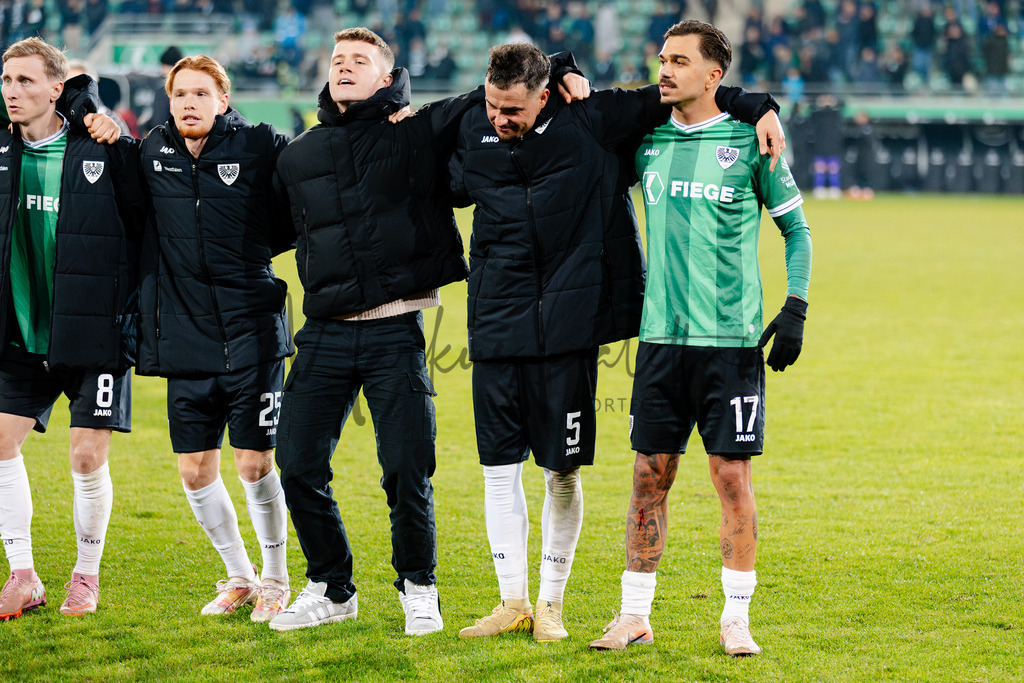 2. Bundesliga, Saison 2025/26, 15. Spieltag: SC Preußen Münster - Hannover 96 | Münster, 05.12.2025: 2. Bundesliga, 15. Spieltag, SC Preußen Münster gegen Hannover 96 im LVM-Preußenstadion in Münster. Foto: sportfotografie.ms | Markus Paletta - Realisiert mit Pictrs.com