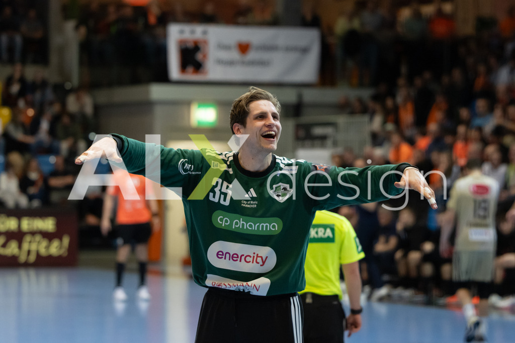 Handball I Herren I Saison 2025-2026 I EHF EUROPEAN LEAGUE 2025/26 | Men I Main Round I 2. Spieltag I Kadetten Schaffhausen - TSV Hannover-Burgdorf I 24.02.2026 | 35 Joel Birlehm (DE) (TSV Hannover-Burgdorf) – Torhüter - Realisiert mit Pictrs.com