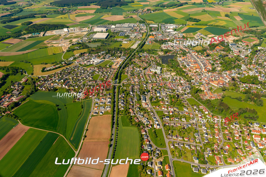 Das Luftbild zeigt :  Kemnath - Die Luftaufnahme wurde 2024 vom UL-Flugzeug aus erstellt ( keine Drohne ) - Hochauflösende Luftaufnahme - Für grossformatige Ausdrucke geeignet. Die Geschenkidee !Mit Lizenz und Bildrechte bestellbar