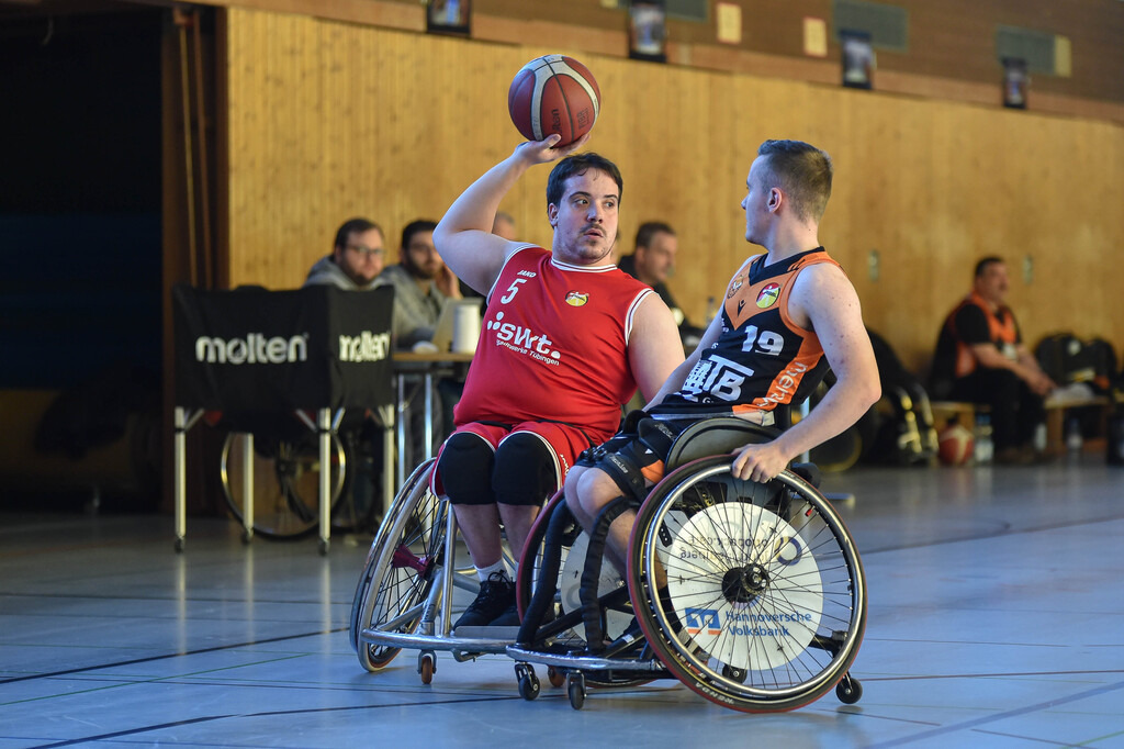 2024-10-26-0107 | RSKV Tuebingen vs. Hannover United 2, Rollstuhlbasketball, 2. Bundesliga Sued, 3. Spieltag, Saison 2024/2025, 26.10.2024, Foto: Ralph Kunze - Realisiert mit Pictrs.com