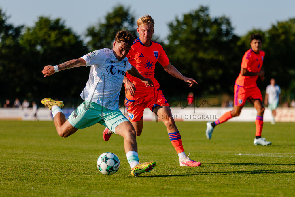 Testspiel, Saison 2026/27: SC Preußen Münster - Kickers Emden | Billerbeck, 10.07.2026: Testspiel, SC Preußen Münster gegen Kickers Emden auf der Anlage des DJK Billerbeck in Billerbeck. Foto: sportfotografie.ms | Markus Paletta - Realisiert mit Pictrs.com