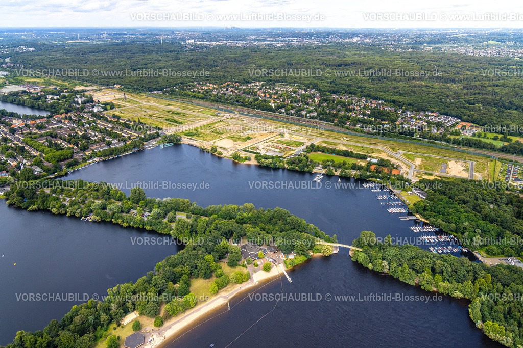 Duisburg240703601-Sued | Luftbild, Duisburg-Süd, geplantes Duisburger Wohnquartier am ehemaligen Rangierbahnhof Wedau, an der Sechs-Seen-Platte, Wedau, Duisburg, Ruhrgebiet, Nordrhein-Westfalen, Deutschland