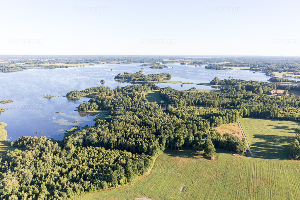 Luftbild: Ortsansicht in Vrankunge im Bundesland Kronoberg in Schweden. Foto: IMG_108327.jpg vom 30.06.2018 durch Werner Riehm/FLY-FOTO.de