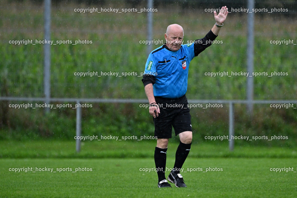 SV Viktoria Viktring vs. FC Mondi Frantschach | Christian Allmann Referee, SV Viktoria Viktring vs. FC Mondi Frantschach, SV Viktoria Viktring vs. FC Mondi Frantschach am 02.08.2025 in Klagenfurt (Sportplatz Viktrink), Austria, (Photo by Bernd Stefan)