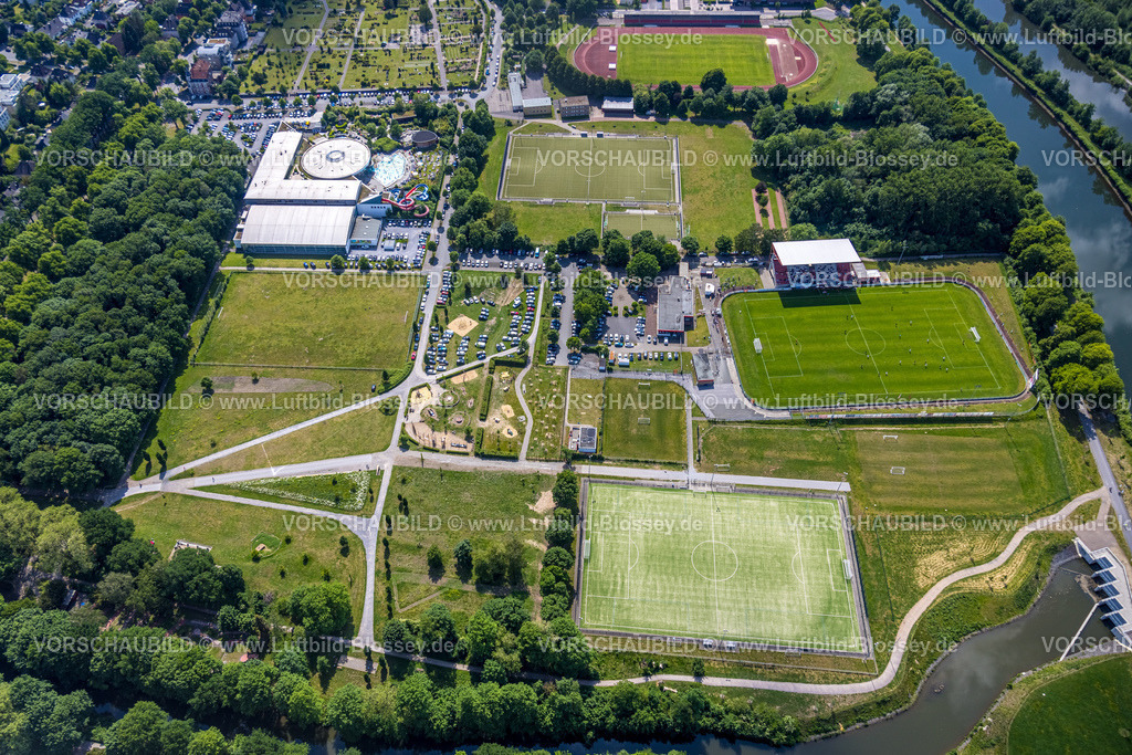 Hamm220504392 | Luftbild, Sportzentrum Ost mit Jahnstadion, Maximare Erlebnistherme Bad Hamm, Mitte, Hamm, Ruhrgebiet, Nordrhein-Westfalen, Deutschland