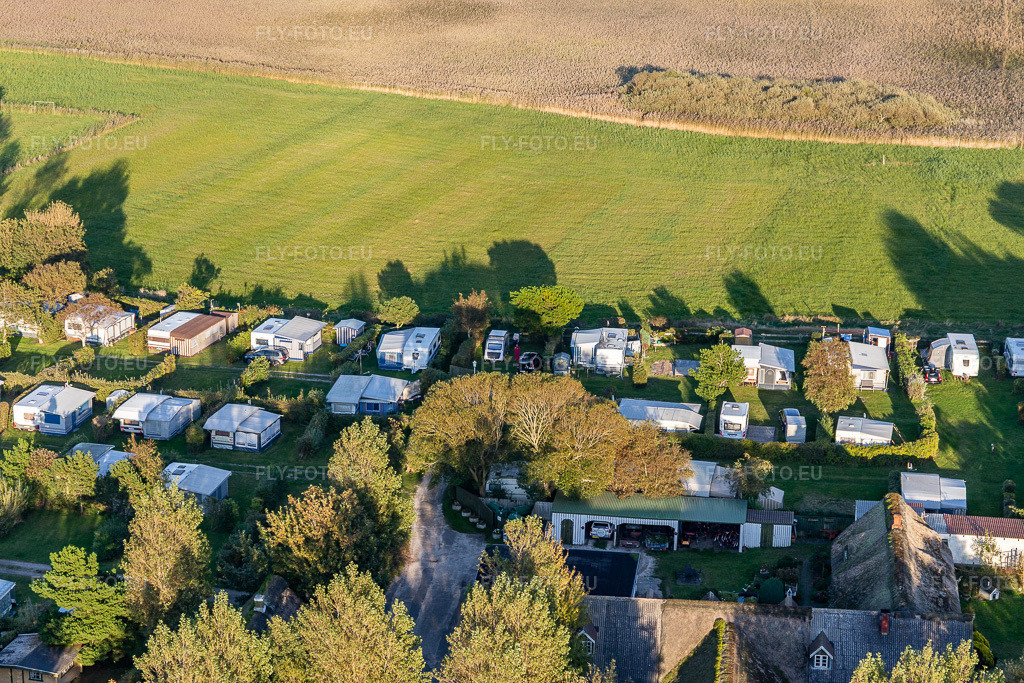 Vue aérienne: Ny Camping, Sønderho à Fanø dans le département Syddanmark, Danemark. Photo: IMG_118889.jpg prise le 21/09/2019 par Werner Riehm/FLY-FOTO.euRésolution de l'original: 5472 x 3648 px