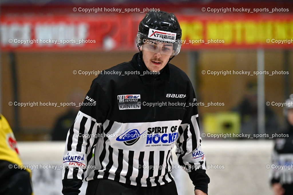 MET PHOTOVOLTAIK HORNETS SPITTAL vs. EC VSV juniors U20  | Telesklav Fabio Referee, MET PHOTOVOLTAIK HORNETS SPITTAL vs. EC VSV juniors U20 , MET PHOTOVOLTAIK HORNETS SPITTAL vs. EC VSV juniors U20  am 05.11.2024 in Spittal an der Drau (Goldeck Stadion), Austria, (Photo by Bernd Stefan)