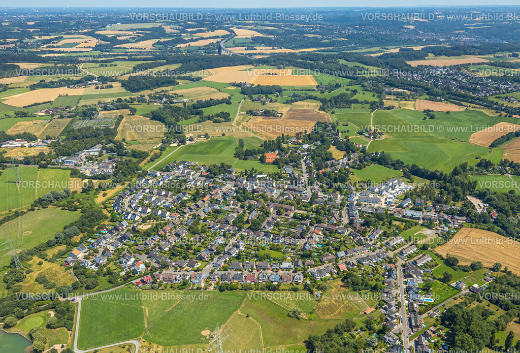 Muelheim230704502-2 | Luftbild, Ortsansicht Ortsteil Selbeck, Saarn - Süd, Mülheim an der Ruhr, Ruhrgebiet, Nordrhein-Westfalen, Deutschland