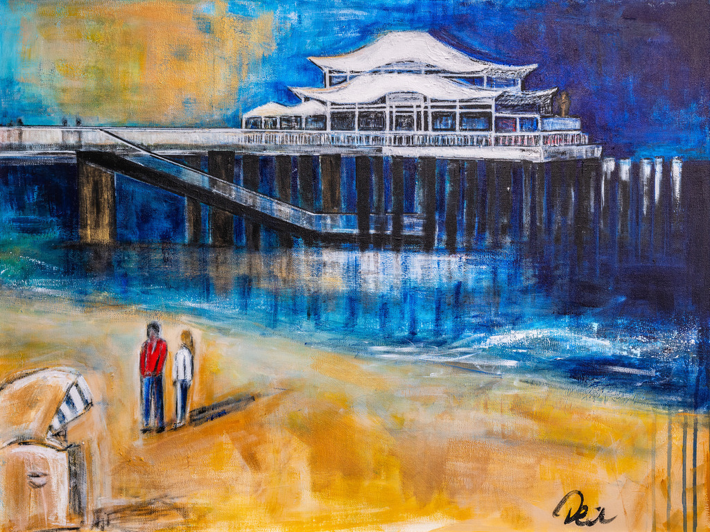 10230613 - Teehaus Timmmendorf | Bestellen Sie dieses Gemälde vom Timmendorfer Strand als Kunstdruck in vielen Ausführungen und Formaten. Zur Auswahl gelangen Sie über "Bestellen".
Bei Interesse an Originalgemälden leiten wir Ihre Anfrage gern an die Künstlerin weiter.
