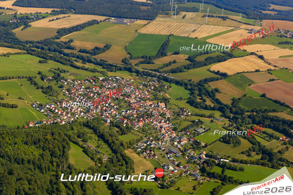 Völkershausen Vacha Bild- Das Luftbild wurde 2025 vom UL-Flugzeug heraus erstellt ( keine Drohne bzw. Drohnenaufnahme ) - Hochauflösende Luftaufnahme -Nicht vergleichbar mit Google Maps oder Satelittenbilder- Die Geschenkidee !Mit Lizenz und Bildrechte bestellbar - CC