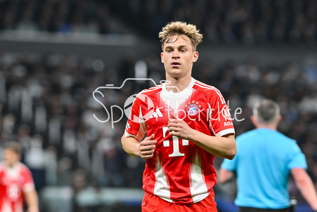 Real Madrid - FC Bayern München | MADRID, SPAIN - 07. APRIL: picture Joshua KIMMICH (FC Bayern Munich 6) during the UEFA Champions League match between Real Madrid vs. FC Bayern Munich on Quarterfinal first leg at Estadio Santiago Bernabeu