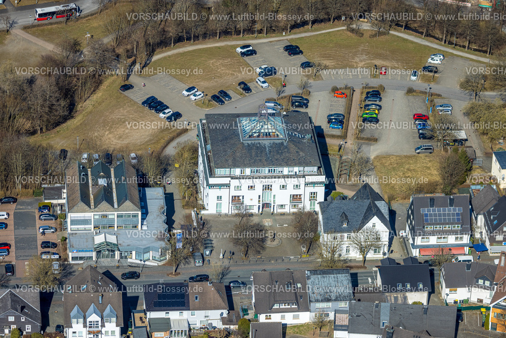 Wenden250307113 | Luftbild, Rathaus der Gemeinde, Wenden, Sauerland, Nordrhein-Westfalen, Deutschland