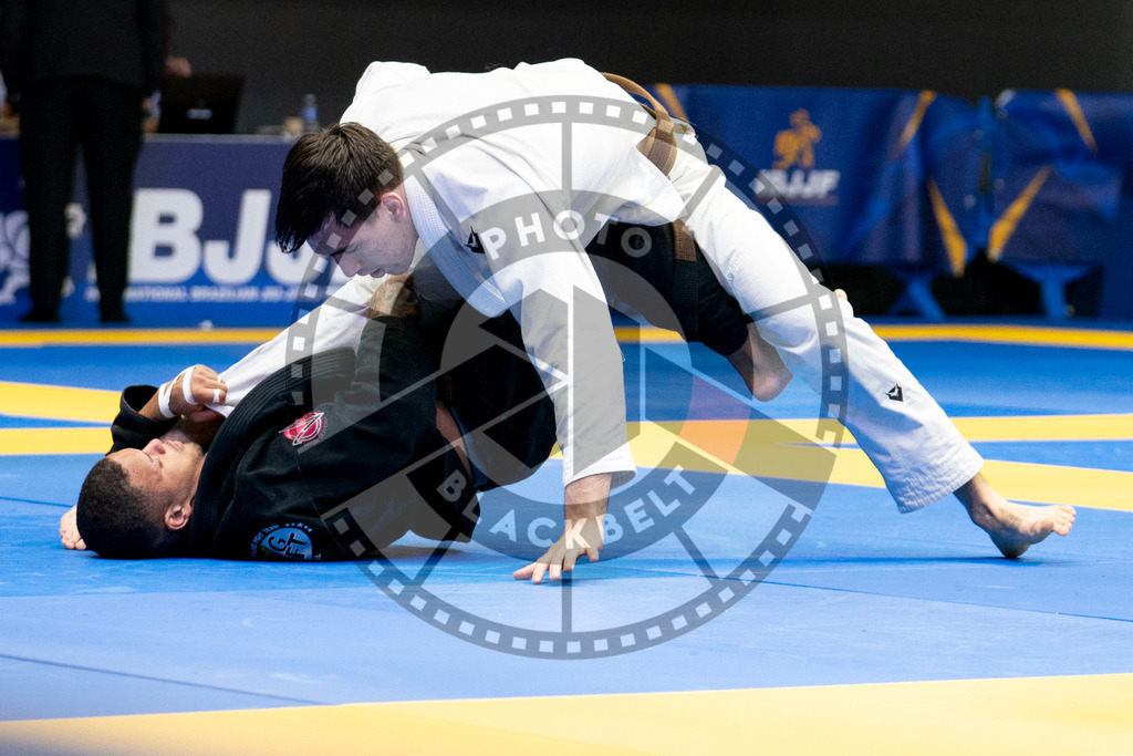 20240124PBB02349 | Fighters compete during the second day of the IBJJF European Championship in Paris, France, on January 24, 2024.