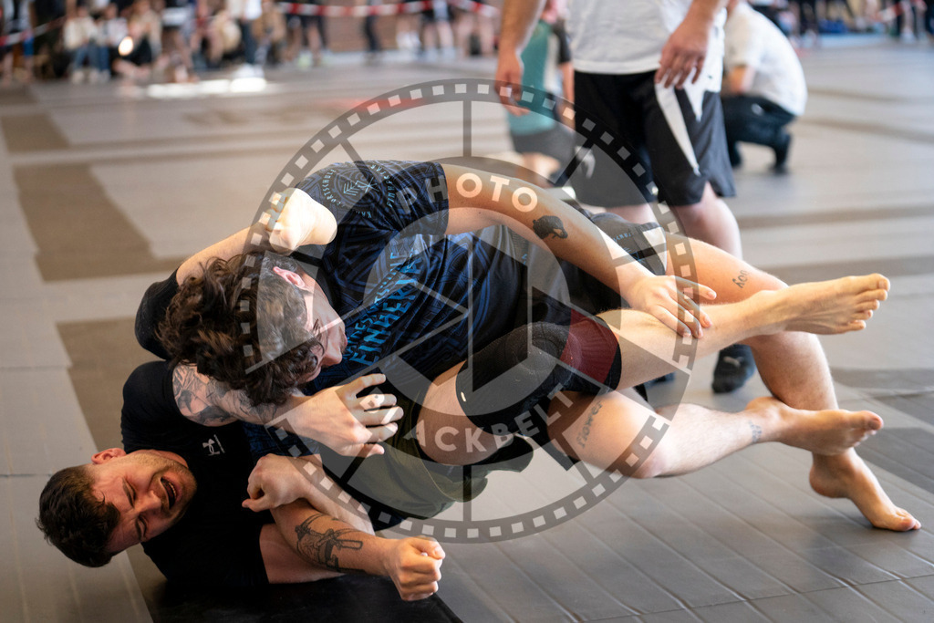 20240309PBB6211 | Fighters compete during the International Luta Livre (ILLCS) Spring Championship in Hannover, Germany, on March 9, 2024.