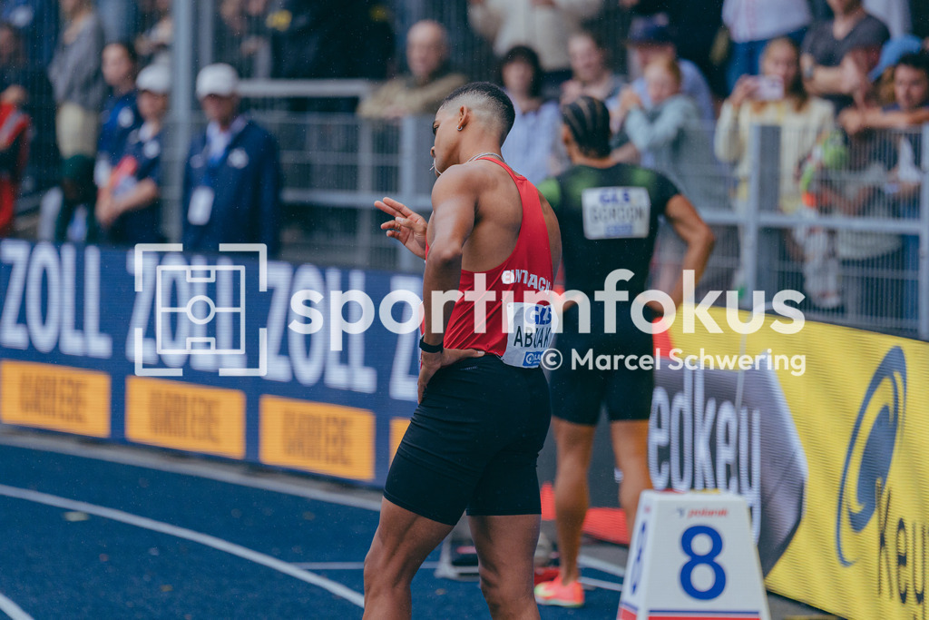 Deutsche Meisterschaften der Frauen und Männer 2026 | Joshua Abuaku, Eintracht Frankfurt e.V., 400 Meter Hürden, Finale, Deutsche Meisterschaften der Frauen und Männer 2026, Lohrheidestadion Bochum-Wattenscheid, 26.07.2026. Foto: Marcel Schwering / sportimfokus - Realisiert mit Pictrs.com