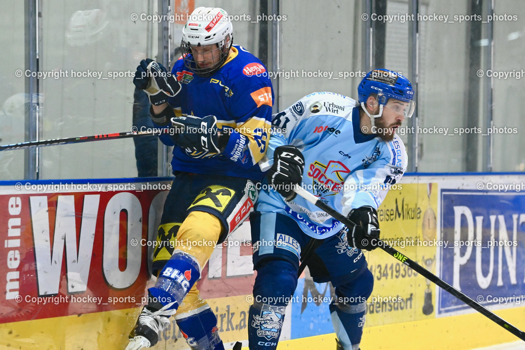 ESC Steindorf vs. HC Kufstein Dragons 25.2.2023 | #26 Sappl Samuel, #61 Friedrich Daniel