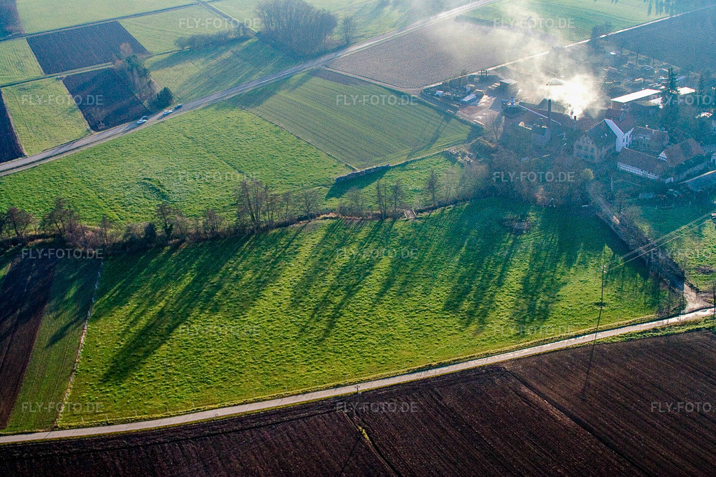 Luftbild: Schaidt, Schaidter Mühle im Ortsteil Schaidt in Wörth im Bundesland Rheinland-Pfalz in Deutschland. Foto: IMG_14817.jpg vom 30.11.2008 durch Werner Riehm/FLY-FOTO.de