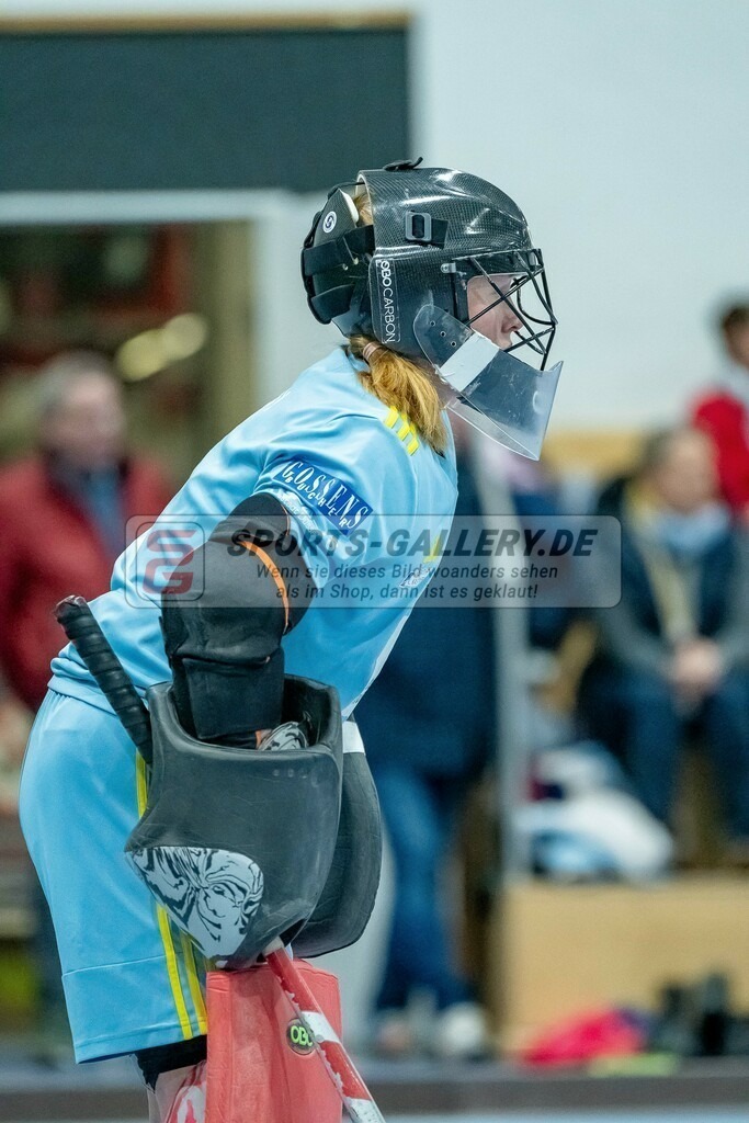 HK_20240113_107897 | 1. Bundesliga Damen Düsseldorfer HC - Club Raffelberg am 13.1.2024 DHC Halle, Düsseldorf , Femke Jovy ( Torfrau Düsseldorfer HC #1 )
