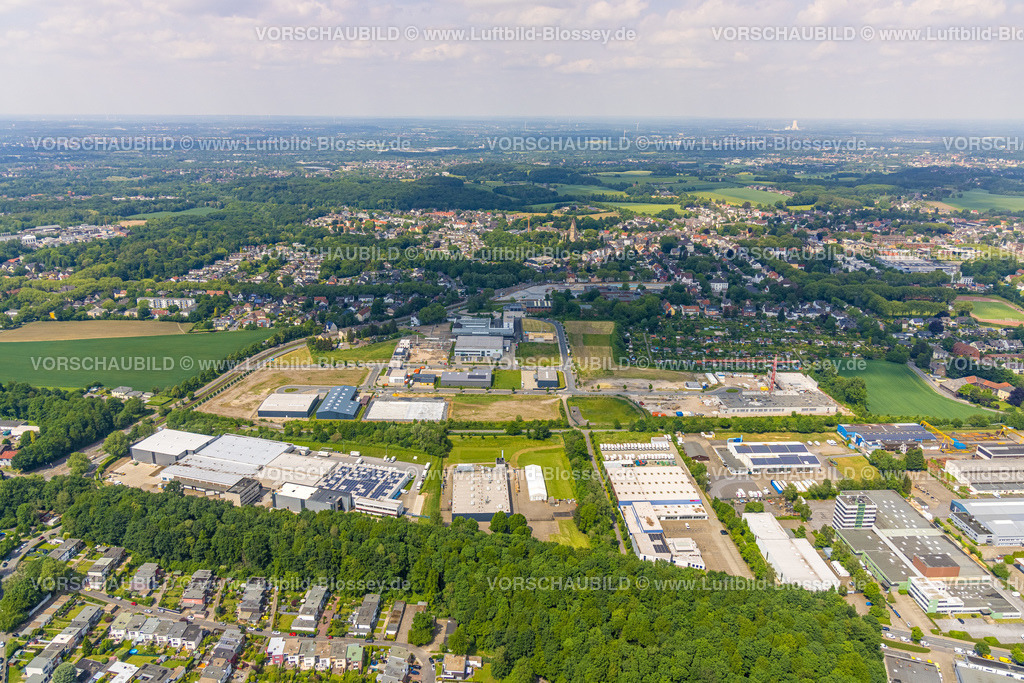 Bochum220503930 | Luftbild, Baustelle und Neubau im Gewerbegebiet An der Salzstraße, Gerthe, Bochum, Ruhrgebiet, Nordrhein-Westfalen, Deutschland