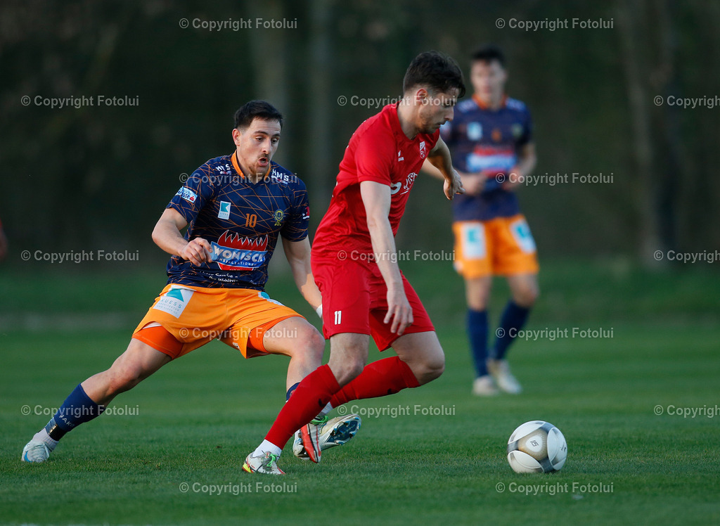 A_LUI_04042025_10 | SPORT,FUSSBALL,REGINALLIGA MITTE ASKOE OEDT-DSC WONISCH INSTALLATIONEN 04.04.2025 IM BILD: GASPAR KORITNIK (OEDT) JURE GRUBELNIK (DSC) FOTOLUI 