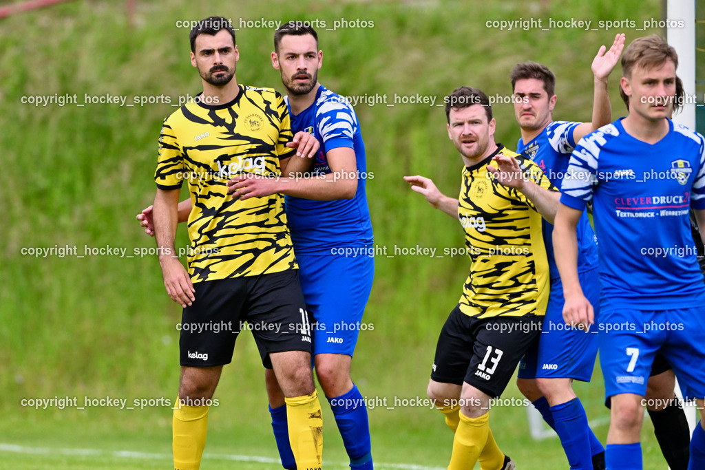 SV Wernberg vs. FC Faakersee | #18 Andreas Unterguggenberger FC Faakersee, #16 Igor Lovric SV Wernberg, #13 Martin Tschernuth FC Faakersee, #13 Christoph Arneitz SV Wernberg, #7 Fabian Daniel Ambrosch SV Wernberg, SV Wernberg vs. FC Faakersee, SV Wernberg vs. FC Faakersee am 01.06.2024 in Wernberg (Sportplatz Wernberg), Austria, (Photo by Bernd Stefan)