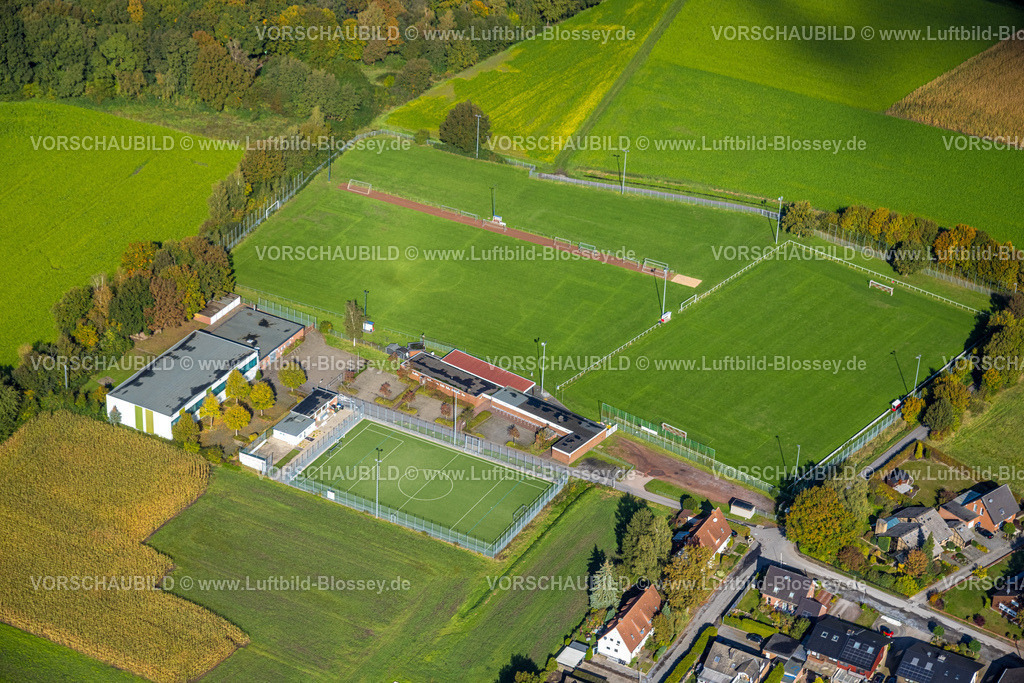 Hamm241008108 | Luftbild, Sportanlage und Fußballstadion TuS 46/68 Uentrop e.V., Alter Uentroper Weg, Uentrop, Hamm, Ruhrgebiet, Nordrhein-Westfalen, Deutschland