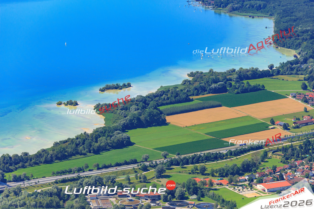 Luftbild von  Eching-am-ammersee - Luftaufnahme wurde 2017 von https://frankenair.de mittels Flugzeug (keine Drohne) erstellt - die Geschenkidee