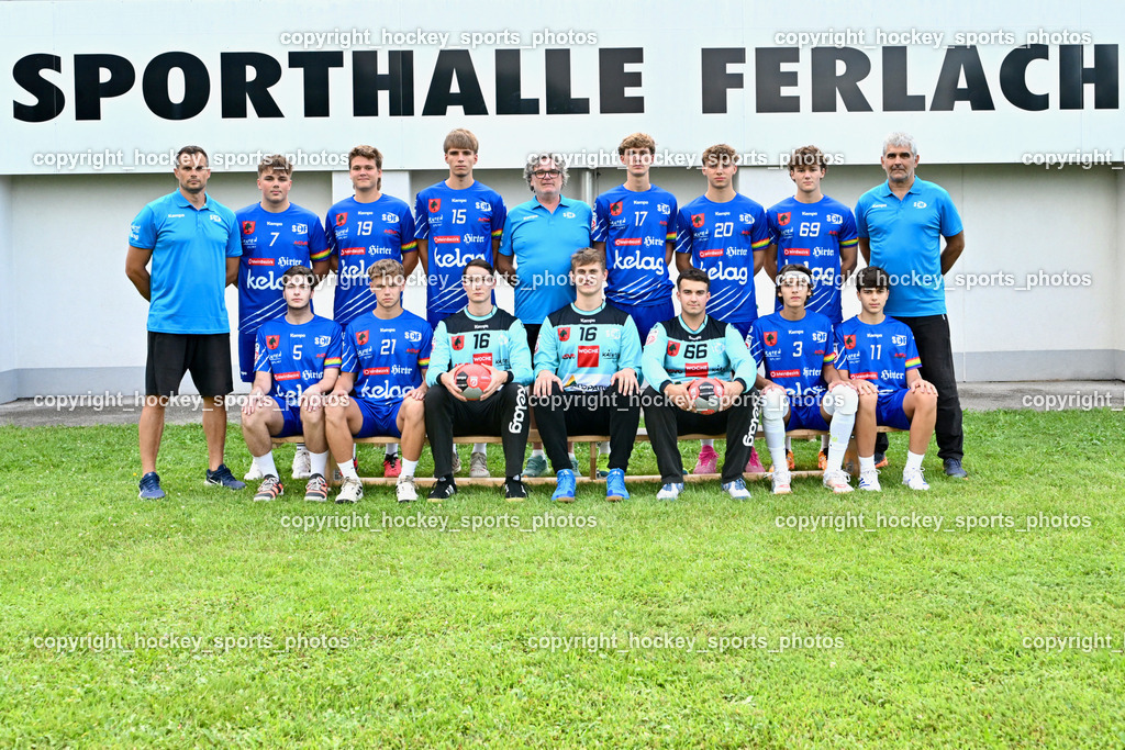 SC Ferlach Media Day | Mannschaftsfoto SC Ferlach Future Team , SC Ferlach Media Day, SC Ferlach Media Day am 19.08.2024 in Ferlach (Ballspielhalle Ferlach), Austria, (Photo by Bernd Stefan)
