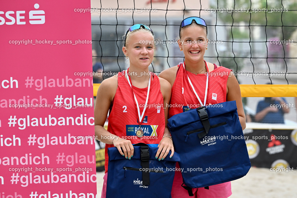 Kärntner Landesmeisterschaft Beach Volleyball | Kärntner Landesmeisterschaft Beach Volleyball, Kärntner Landesmeisterschaft Beach Volleyball am 18.08.2024 in Villach (Rathausplatz Villach), Austria, (Photo by Bernd Stefan)