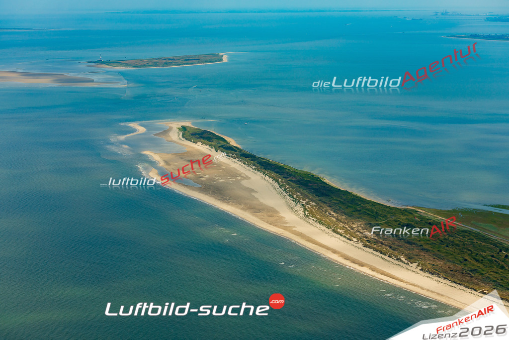 Luftaufnahme Ostende Wangerooge - Die Luftaufnahme wurde 2025 vom UL-Flugzeug heraus erstellt ( ohne Drohne ) - Hochauflösende Luftaufnahme - für professionelle Ausdrucke geeignet. Die Geschenkidee !Mit Lizenz und Bildrechte bestellbar